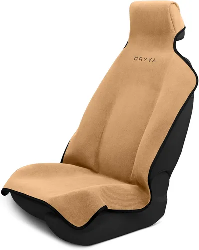 Miniatura 8 de Dryva Asiento - Toalla de microfibra premium para asiento de automóvil, impermeable y resistente al sudor, ajuste universal, lavable a máquina, Beige