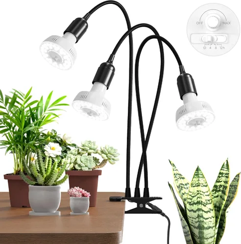 Miniatura 13 de Barrina Orbgrow OG11A2 - Luces de cultivo con clip para plantas de interior, atenuación y sincronización continuas integradas, 4000 K 22 W