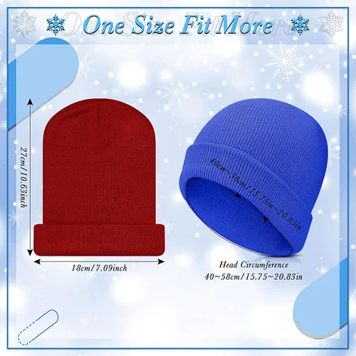 Miniatura 4 de Handepo 60 unidades de gorro y guantes de invierno para niños, sombreros de punto a granel, guantes cálidos unisex para clima frío, regalos