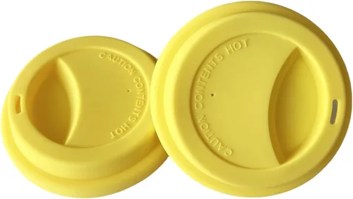 Miniatura 13 de Fundas de silicona para tazas, tapas de silicona reutilizables para tazas, tazas y tazas flexibles, tapas de tazas calientes para café, color negro