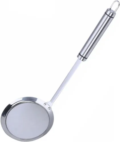 Coladores de malla fina, SUS 304 de acero inoxidable de alta calidad, colador de alimentos de malla fina, colador de cocina, tamiz de mano, cuchara