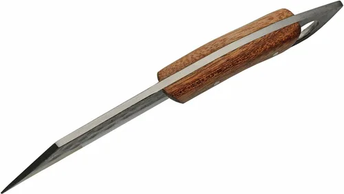 Miniatura 4 de Szco Supplies 9.5 "cuchillo de caza de hoja de seax con mango de madera de espiga completa con funda, marrón (HS-4442)