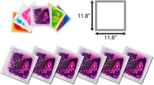 Miniatura 5 de Art3d Paquete de 1 baldosa de suelo elegante para habitación de los niños, baldosas de piso con revestimiento líquido, 11.8 x 11.8 pulgadas, morado