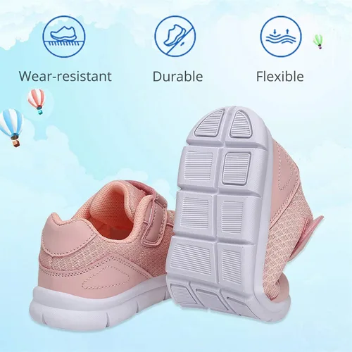Miniatura 4 de Xingfujie Zapatos deportivos para niños y niñas, zapatos de tenis para correr y caminar
