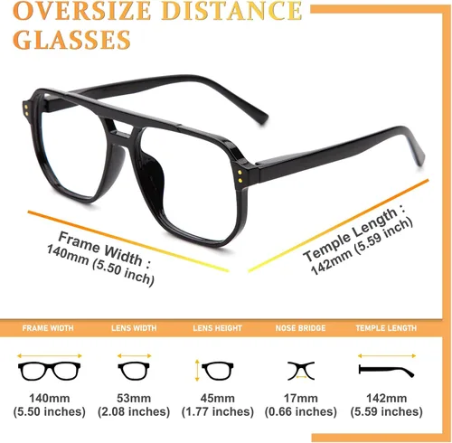 Miniatura 6 de JO Progressive Multifocus Reading Glasses Men Women - No Line Progressive Reader Half-Rim for Mid-Near