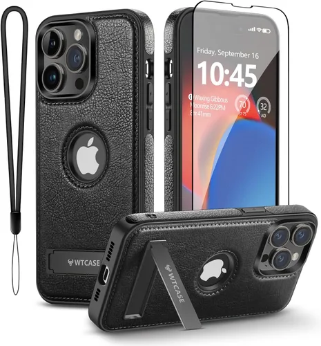 Miniatura 14 de WTCASE Funda magnética de piel para iPhone 14 Pro Max, soporte invisible integrado [compatible con Magsafe] protector delgado compatible con iPhone