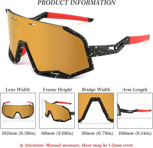 Miniatura 6 de FEISEDY Gafas de sol polarizadas de ciclismo para mujeres y hombres, gafas de sol deportivas al aire libre, béisbol, correr, ciclismo, pesca, B2994