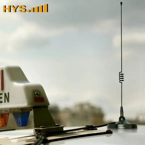 Miniatura 4 de HYS Base magnética móvil Amateur Antena de doble banda VHF 144/UHF 430MHz Whip W/13 pies RG58 Cable coaxial UHF-macho/PL259 para radios de jamón
