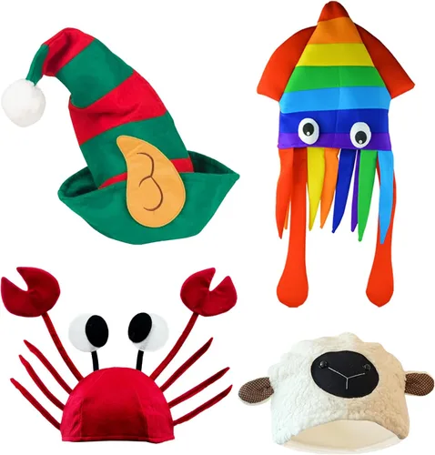 Miniatura 2 de 12 sombreros divertidos surtidos para fiesta loca para adultos y adolescentes, accesorios de cabina de fotos, accesorios de disfraces