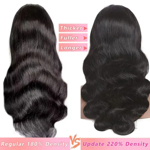 Miniatura 3 de catti 360 Lace Front Wigs Human Hair Body Wave 220 Density HD Lace Front Wigs Pre Plucked Full Lace Human Hair Wig for Women