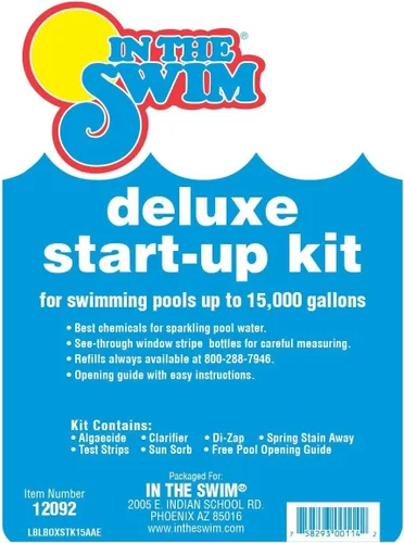 Miniatura 8 de In The Swim Pool Deluxe Kit de Inicio Químico de Apertura - Piscinas Sobre Tierra y Piscinas Enterradas - Hasta 15,000 Blanco