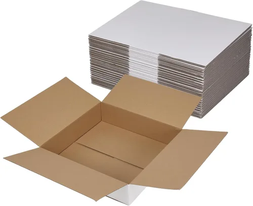 Miniatura 41 de Hoikwo Paquete de 40 cajas de envío de 4 x 4 x 2 para pequeñas empresas, cajas de cartón de embalaje negras, caja de embalaje de correo móvil