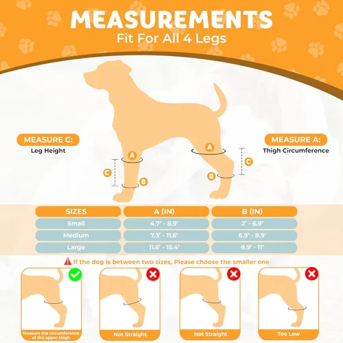Miniatura 2 de Rodillera para perro para luxación de rótula, ligamento cruzado anterior o ligamento cruzado, osteoartritis, displasia de cadera o alivio del dolor