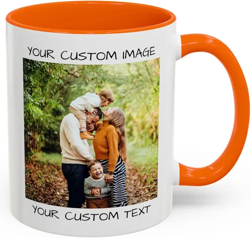 Miniatura 13 de Taza de café personalizada – Taza de cerámica personalizada con foto, texto o logotipo Taza de té personalizada con foto o mensaje Idea