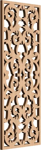 Miniatura 109 de Meadville Paneles decorativos de pared de madera con calado, 9 3/8 pulgadas de ancho x 24 3/8 pulgadas de alto x 1/4 de alto, aliso