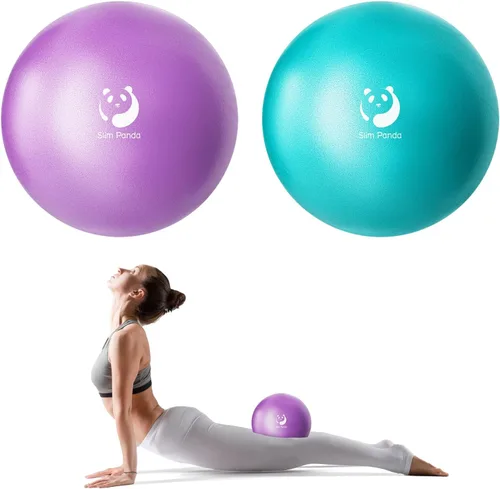 Miniatura 18 de Slim Panda Pelota de Pilates, Pelota de Ejercicio Pequeña de 9 Pulgadas, Mini Pelota de Yoga Antiestallido para Estabilidad, Entrenamiento, Barre