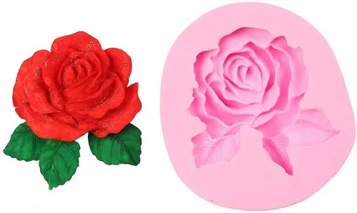 Miniatura 3 de 2 moldes de silicona de rosas 3D, molde de caramelo de fondant de chocolate con flores de rosa, herramientas de decoración de pasteles, suministros
