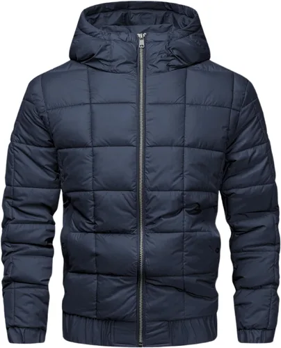Miniatura 5 de Chaqueta de invierno con capucha para hombre, abrigo acolchado para esquí y nieve