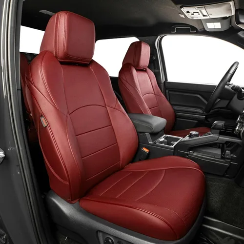 Miniatura 14 de coverdream Fundas de asiento de cuero impermeables 4Runner de ajuste personalizado para Toyota 4Runner 2010-2024 (5 plazas), cobertura completa