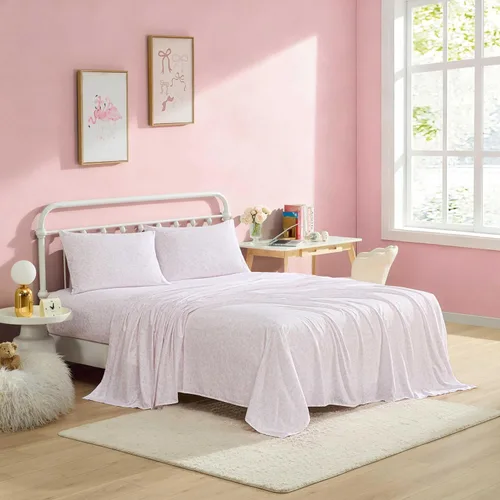 Miniatura 38 de Betsey Johnson - Sábanas de cama King, ropa de cama suave y ligera, resistente a la decoloración y a las arrugas (leopardo, King)