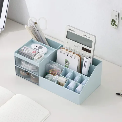 Miniatura 6 de Organizador de maquillaje de tocador Marknor, organizador/caja de almacenamiento de cosméticos, almacenamiento de escritorio mini para suministros