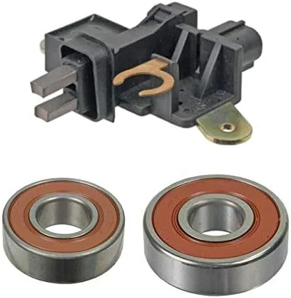 Kit de reconstrucción de alternador compatible con Dodge Ram 2006-2009 Truck Diesel con alternador Bosch 0124525105 0124525154 Portaescobillas,