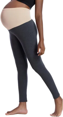 Miniatura 32 de Motherhood Maternity Leggings esenciales elásticos de longitud completa para mujer, ajuste secreto sobre el vientre