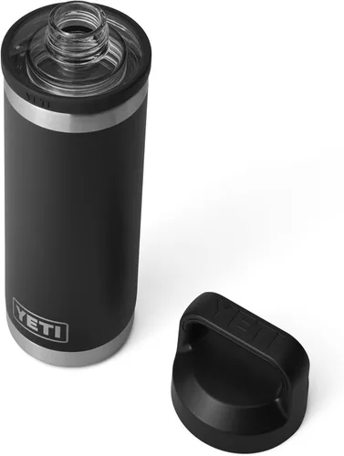 Miniatura 3 de YETI Rambler Botella de 18 oz, aislada al vacío, de acero inoxidable con tapa Chug, negro
