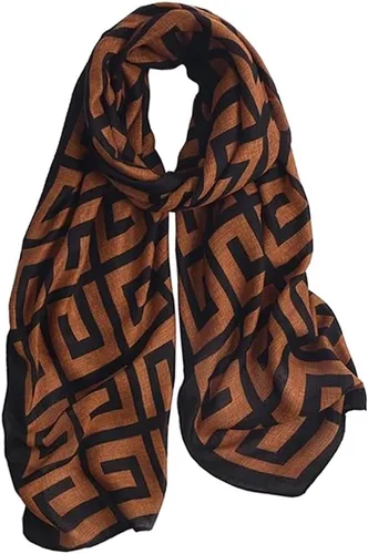 Miniatura 32 de JERLA Bufandas para mujer, ligeras, suaves, de moda, sólidas, bufanda, chal a cuadros