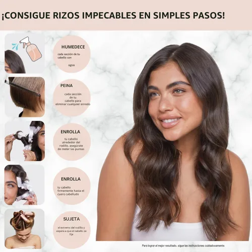 Miniatura 7 de Kitsch Rodillos de almohada de satén, rizador de pelo sin calor, rizos sin calor durante la noche, varillas rizadoras flexibles para cabello largo