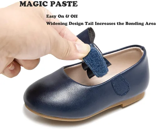 Miniatura 6 de Kiderence Zapatos de vestir para niñas pequeñas Mary Janes Ballet Flats