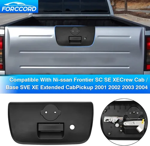 Miniatura 2 de Ajuste personalizado para manija de portón trasero Toyota Tundra 2000-2006, manija de pestillo de cierre plateada, accesorios de reemplazo para auto