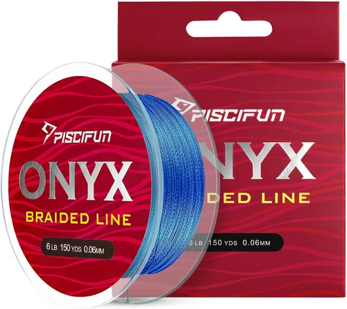 Miniatura 19 de Piscifun Línea de Pesca Trenzada Onyx, Superlínea Trenzada Resistente a la Abrasión, Cero Estiramiento Súper Fuerte, Baja Memoria, Líneas de Pesca