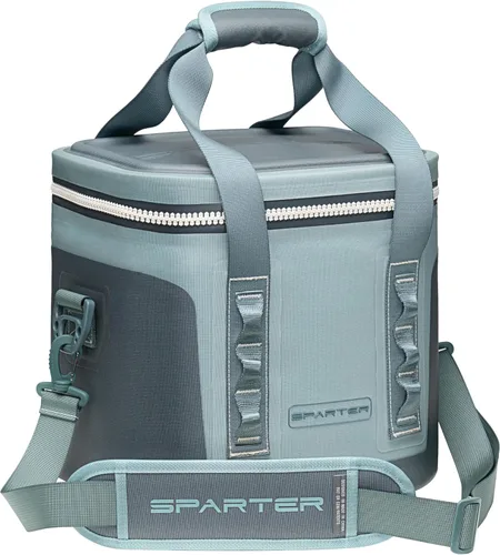 Miniatura 11 de SPARTER Enfriador suave portátil de 12 latas, IP68 Tizip cremallera a prueba de fugas para camping, pesca, playa, aire libre, hielera aislada