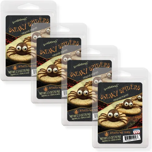 Miniatura 8 de Scentsationals Wax Melts, cubos de cera con aroma fuerte – Colección de gotas de Halloween Black Magic – Fundición perfumada de larga duración