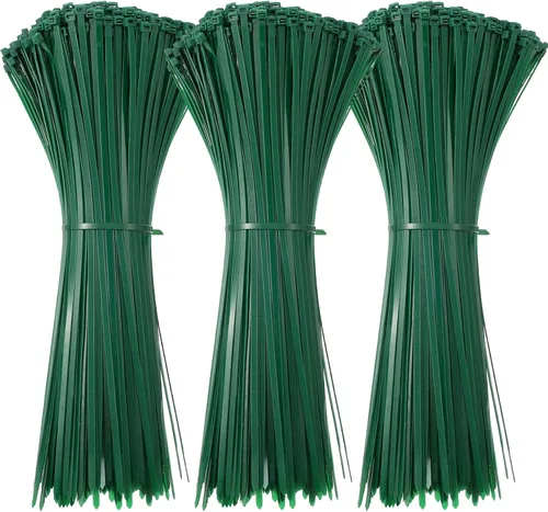 Miniatura 8 de 500 bridas grandes de nailon de 16 pulgadas con resistencia a la tracción de 60 libras, autobloqueante para uso en granjas en interiores y Negro