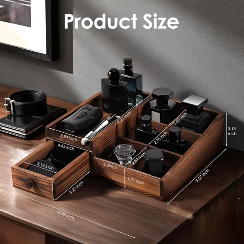 Miniatura 2 de Organizador de colonia para hombres, organizador de perfumes, organizadores de baño, encimera de baño, soporte de perfume, soporte de colonia