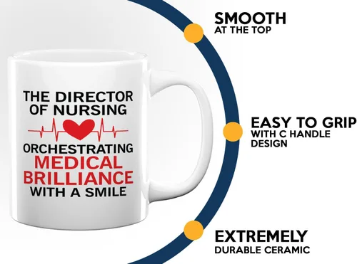 Miniatura 5 de Nurse Director Coffee Mug 11oz White -Brilliance - Labor Clinical Certified Nursing Assistant Surgica Oncology Practitioner