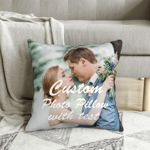 Miniatura 6 de Almohada de terciopelo personalizada para regalos personalizados, 16 x 16 pulgadas, almohada con estampado de letras temáticas de Halloween