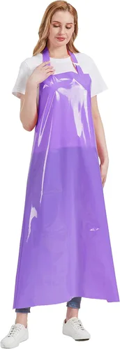 Nanxson Delantal impermeable de TPU Delantal de trabajo industrial ligero con hebilla ajustable delantales de carnicero para lavavajillas CF3148