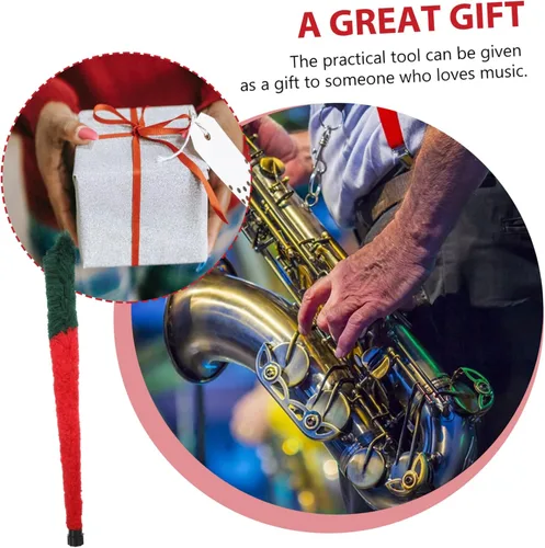 Miniatura 2 de VICASKY 2 unids cepillo de limpieza de saxofón cepillo de nylon saxofón herramientas de limpieza de saxafón cepillo de limpieza de instrumentos