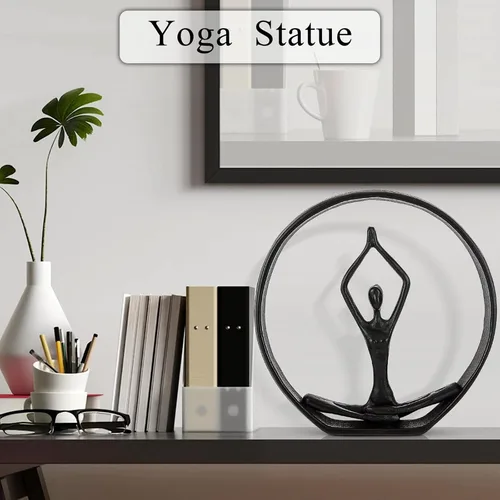 Miniatura 3 de Regalo para yoga, figuras y estatuas de yoga, estatua de postura de yoga de meditación, escultura de yoga, decoraciones de yoga para el hogar