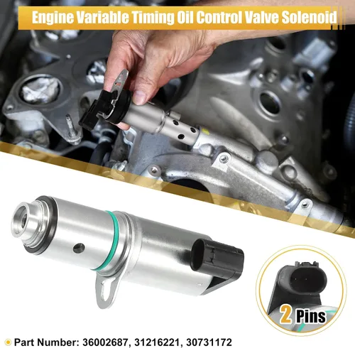 Miniatura 2 de X AUTOHAUX 36002687 Electroválvula variable VVT para Volvo S60 2.5l 2011-2016 para Volvo XC60 2.5l 2015-2016 Válvula de control de aceite del árbol