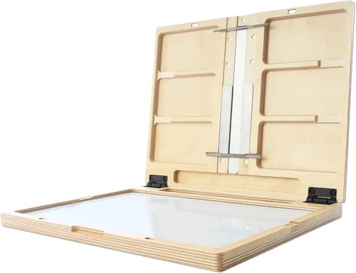 Miniatura 12 de New Wave u.go Plein Air Caja Pochade Anywhere, 8.4"x11.25"x1.25" pulgadas, Caballete Plein Air, Caballete de Pintura, Caballete de Arte