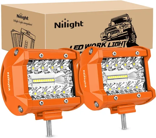 Miniatura 13 de Nilight - Luces LED marinas combinadas de punto de inundación de 4 pulgadas, 2 unidades, luces de navegación, iluminación de cubierta de pontón