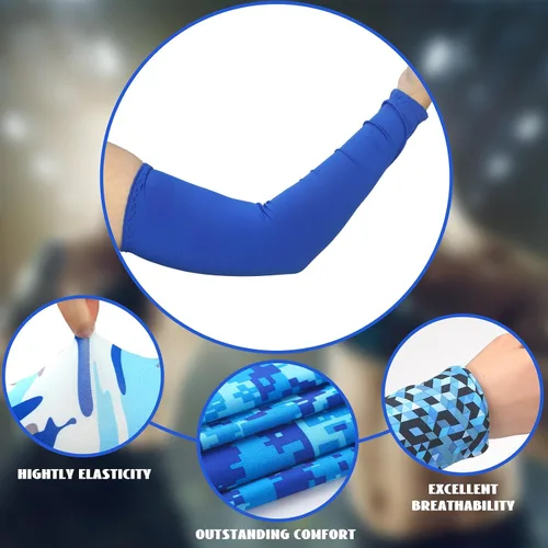 Miniatura 4 de Liitrsh Juego de 10 fundas de protección solar UV para la cara y enfriamiento para los brazos, polaina de cuello refrescante, bufanda, seda