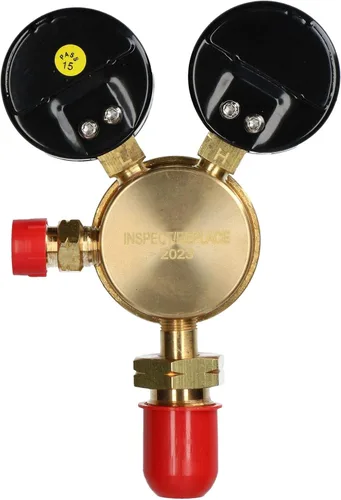 Miniatura 2 de Regulador de acetileno de una sola etapa, botella de gas de calibre 2, soldador de soldadura de 25 bares.