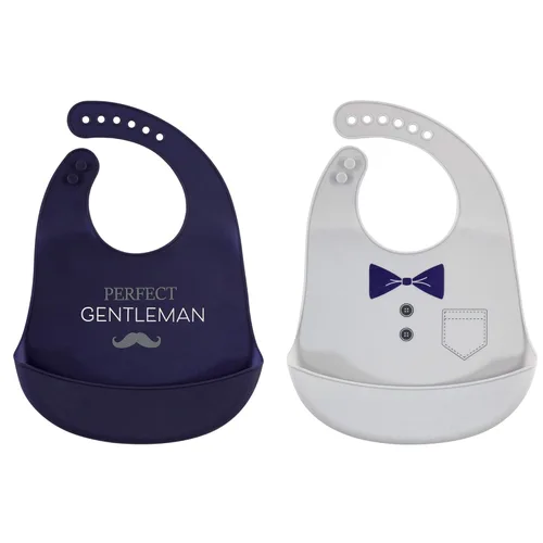 Miniatura 41 de Baberos Hudson Baby de silicona unisex para bebé Mariscos