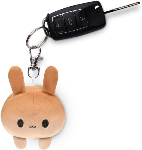 Miniatura 4 de TeeTurtle Llavero de peluche de conejo Bun feliz moño