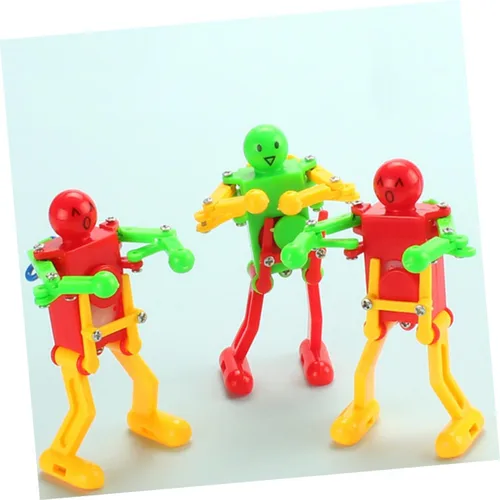 Miniatura 9 de Abaodam 4 piezas de robot bailarín de cuerda para adultos, figuras de relojería seguras y portátiles, regalos creativos para cumpleaños